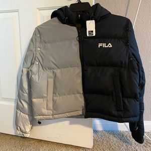 Fila cropped to the waist puffer jacket.